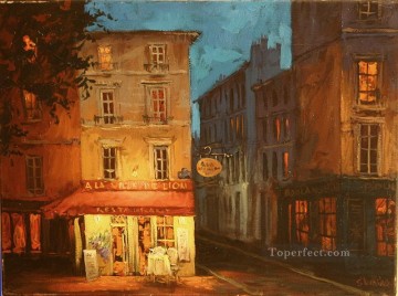 Late Night Rendezvous European Towns Oil Paintings